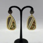 Urban Chic Geometric Marble-Inlay Statement Drops - Image 2