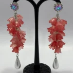 Opulent Red-Carpet Ready Floral Motif Earrings - Image 4