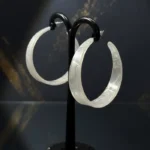Elite Architectural Marble-Textured Statement Earrings - Image 3