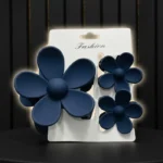 Multi-Size Flower Claw Clip Set for All Hair Types - Image 4