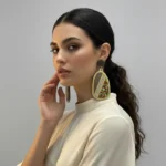 Urban Chic Geometric Marble-Inlay Statement Drops