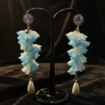 Timeless Faceted Stone Statement Earrings - Image 3