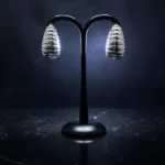 Artisanal Geometric Glitter-Inlay Statement - Image 2