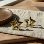 Luxe Geometric Architectural Marble & Pearl Earrings - Image 6