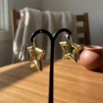 Luxe Geometric Architectural Marble & Pearl Earrings - Image 7