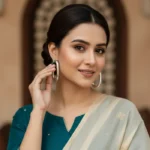 Exclusive High-Society Marble & Crystal Frame Earrings