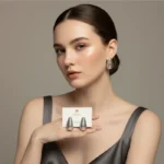 Artisanal Geometric Glitter-Inlay Statement - Image 6