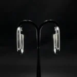 Exclusive High-Society Marble & Crystal Frame Earrings - Image 5