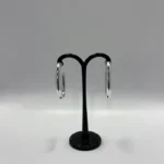 Exclusive High-Society Marble & Crystal Frame Earrings - Image 6