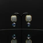 Cracked Resin & Iridescent Statement Earrings - Image 5