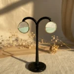 Elite Marble-Inlay Statement Earrings – Heritage Series - Image 6