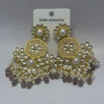 Signature Luxury Premium Pearl-Hoop Statement Drops - Image 6