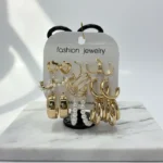 Gold & Light Purple Resin Triangle Stud Earrings