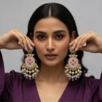 Premium Luxury Red-Carpet Pearl Halo Earrings - Image 8