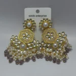 Signature Luxury Premium Pearl-Hoop Statement Drops - Image 8