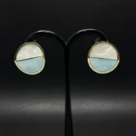 Elite Marble-Inlay Statement Earrings – Heritage Series - Image 3