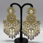Signature Luxury Premium Pearl-Hoop Statement Drops - Image 2