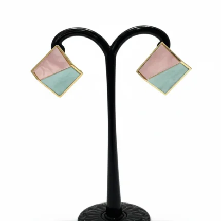 Sovereign High-Fashion Marble & Pearl Cluster Earrings