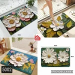 3D Absorbing Floor Mat (Paposh) Water Absorbent Non-Slip Door & Bathroom Mat - Image 9