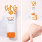 Orange Exfoliating Whitening Gel Scrub for Face Body and Skin - Deep Cleaning Natural Peeling Scrub Korean