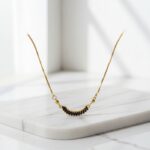 Trendy Black Stone Gold Plated Necklace for Women – Stylish Fashion Jewelry - Image 9
