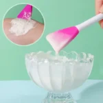 Bear Double Head Facial Mask Brush Silicone Applicator Spoon Spatula Stirring Stick Women Skin Face Cleansing Care Home Makeup Tools - Image 6