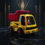 Construction Series Friction Powered Dump Truck Toy for Kids - Vibrant Yellow & Red Design - Image 7