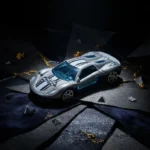 17 Ford GT Silver Diecast Model Car - Image 2