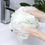 Natural Loofah Bath Sponge for Gentle Exfoliation and Deep Cleansing - Image 2