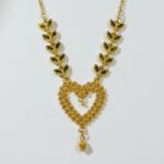 Elegant Gold Plated Heart Pendant Necklace for Women | Fashion Jewelry