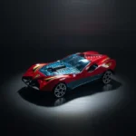 1:64 Scale RED Alloy Racing Car - Image 2
