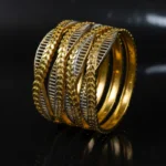 Elegant Gold Plated Bangle Set for Women | Intricate Design Jewelry