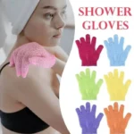 Shower Bath Gloves Exfoliating Skin Wash Spa Massage Body Scrubber