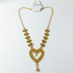 Elegant Gold Plated Heart Pendant Necklace for Women | Fashion Jewelry - Image 3