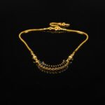 Trendy Black Stone Gold Plated Necklace for Women – Stylish Fashion Jewelry - Image 2