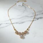 Elegant Gold Plated Cubic Zirconia Necklace Pendant for Women | Fashion Jewelry Gift - Image 2