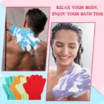 Shower Bath Gloves Exfoliating Skin Wash Spa Massage Body Scrubber - Image 3