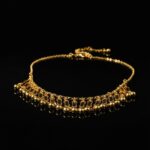 Dainty Gold Plated Chain Necklace with Textured Charms & Beads - Image 4