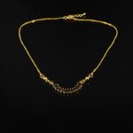 Trendy Black Stone Gold Plated Necklace for Women – Stylish Fashion Jewelry - Image 4