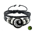 【Hot demand】Simple Luminous Sun Moon Leather Handmade Weaved Couple Bracelets Jewelry Women Men For Lovers Valentine's Festival Gift - Image 4