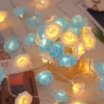 Rose Little lights Flash string lights Bedroom Decoration Flower Lights Party Wedding room Romance Light string 80 LED - Image 5