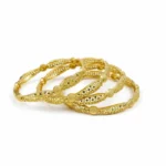 Elegant Gold Plated Bangle Set for Women - Traditional & Stylish Jewelry - Image 5
