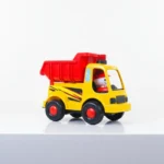 Construction Series Friction Powered Dump Truck Toy for Kids - Vibrant Yellow & Red Design - Image 6