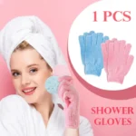 Shower Bath Gloves Exfoliating Skin Wash Spa Massage Body Scrubber - Image 6