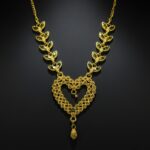 Elegant Gold Plated Heart Pendant Necklace for Women | Fashion Jewelry - Image 2