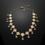Gold Plated Coin & Star Charm Necklace for Women - Traditional & Fashionable Jewelry - Image 8