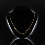 Trendy Black Stone Gold Plated Necklace for Women – Stylish Fashion Jewelry - Image 8