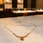 Twinkling American Diamond Gold Plated Chain Pendant for Women & Girls - Image 9