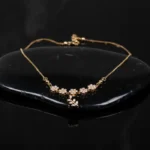 Twinkling American Diamond Gold Plated Chain Pendant for Women & Girls - Image 3