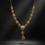 Gold Plated Floral Design Necklace Set for Women - Image 5